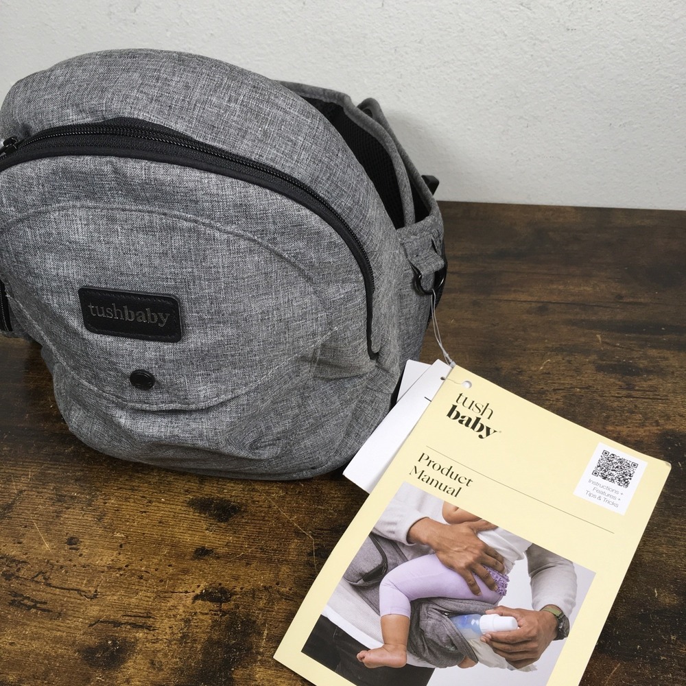 Tushbaby Grey Baby Carry Bag • New With Tags